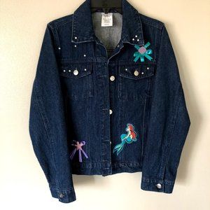 Disney Little Mermaid Ariel Denim Jacket sz11/12